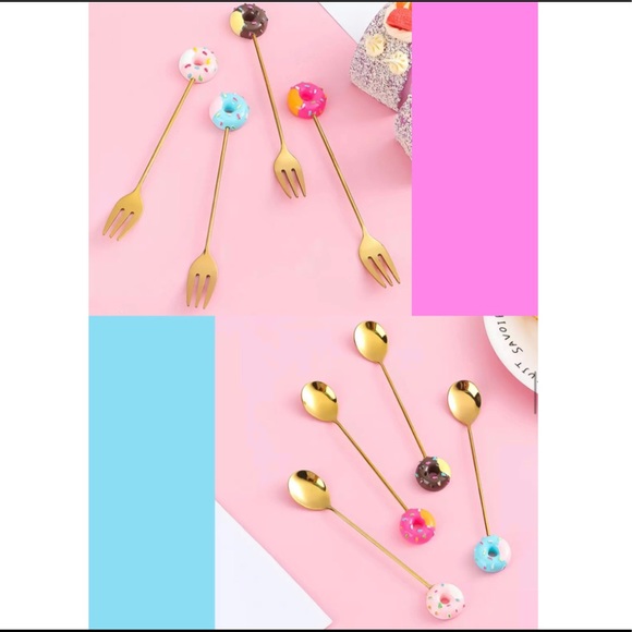 Other - NEW Set of 8 Mini Stainless Steel Utensils